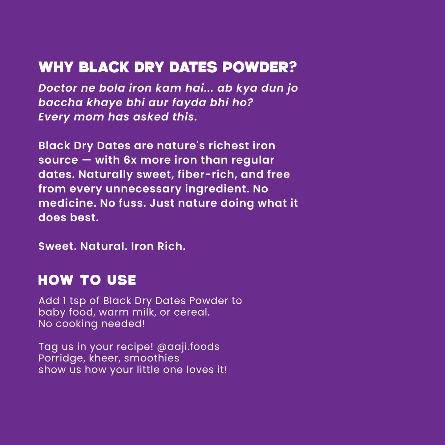 Black Dates Powder