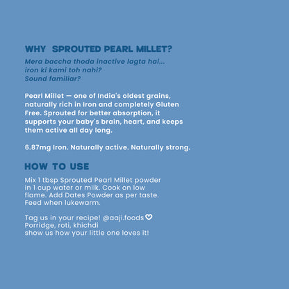 Sprouted Pearl Millet (बाजरी सत्व)