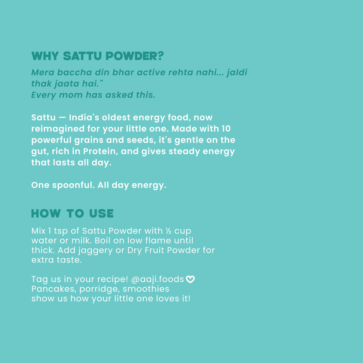 Saatu Powder | सातू पावडर